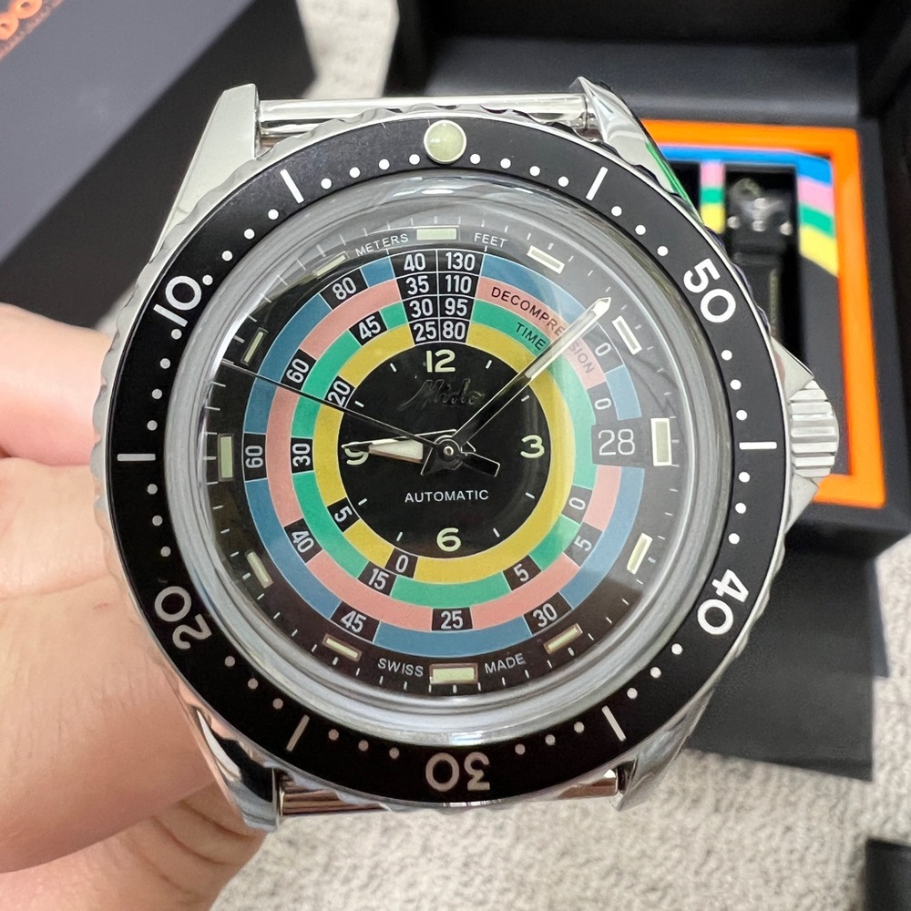 Limited edition Mido decompression timer 1961 box set